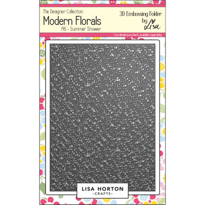 Modern Florals A6 Summer Shower 3D Embossing Folder