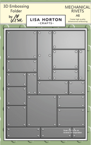 Mechanical Rivets A6 3D Embossing Folder