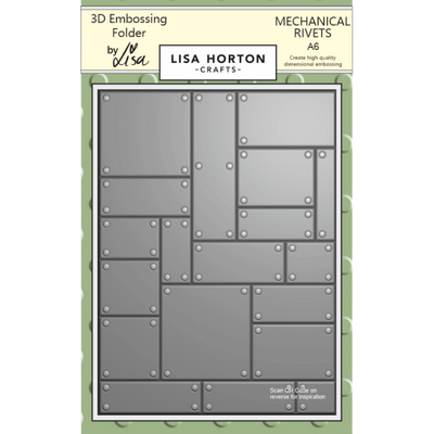 Mechanical Rivets A6 3D Embossing Folder