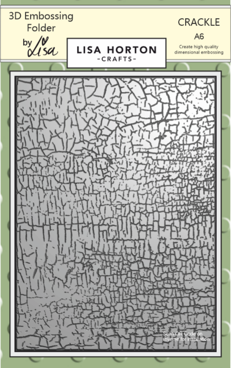 Crackle A6 3D Embossing Folder