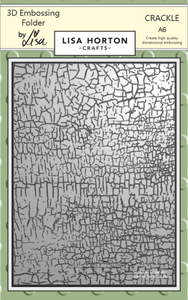 Crackle A6 3D Embossing Folder