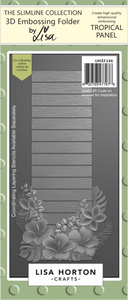 Tropical Panel DL 3D Embossing Folder with Die
