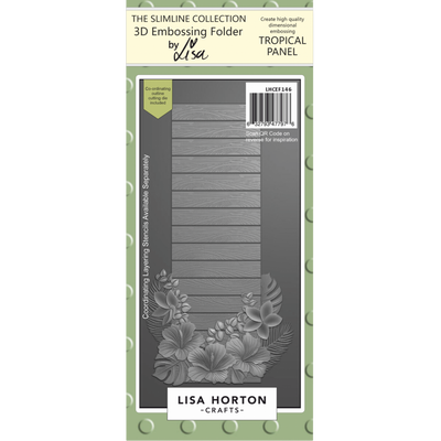Tropical Panel DL 3D Embossing Folder with Die