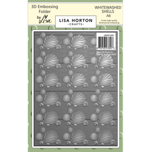 Whitewashed Shells A6 3D Embossing Folder