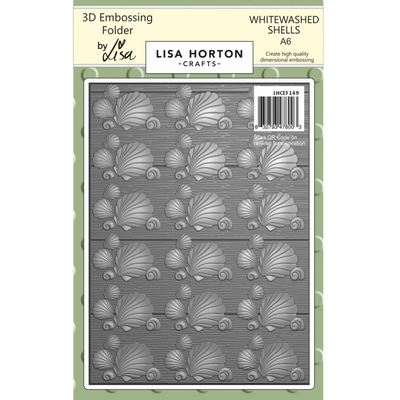 Whitewashed Shells A6 3D Embossing Folder