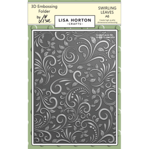 Swirling Leaves A6 3D Embossing Folder