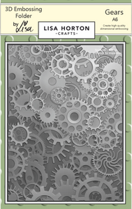Gears A6 3D Embossing Folder