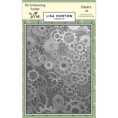 Gears A6 3D Embossing Folder