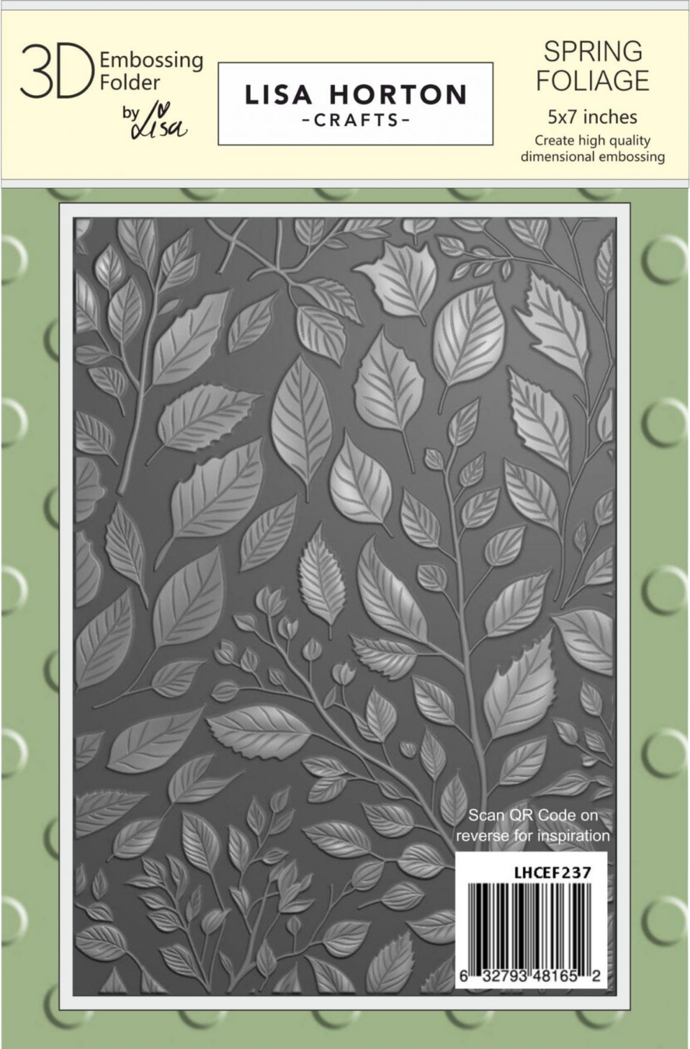 Lisa Horton Crafts Spring Foliage 5x7 Embossing Folder - Lisa Horton Crafts