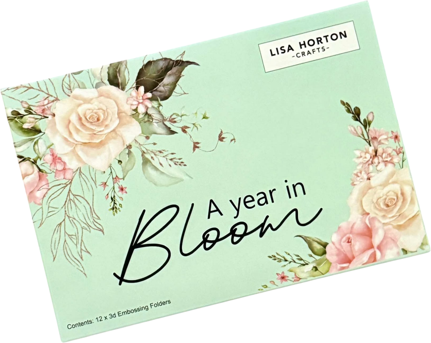 A Year In Bloom' 2025 - Set of 12 5” x 7” 3D Embossing Folders