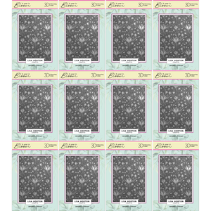 A Year In Bloom' 2025 - Set of 12 5” x 7” 3D Embossing Folders