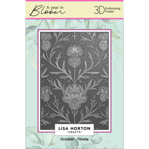 A Year In Bloom' 2025 - Set of 12 5” x 7” 3D Embossing Folders