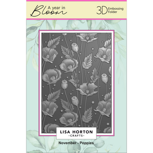 A Year In Bloom' 2025 - Set of 12 5” x 7” 3D Embossing Folders