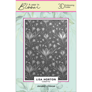 A Year In Bloom' 2025 - Set of 12 5” x 7” 3D Embossing Folders