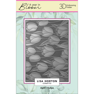 A Year In Bloom' 2025 - Set of 12 5” x 7” 3D Embossing Folders