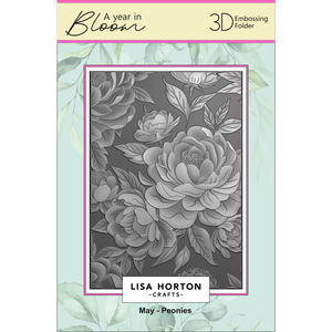 A Year In Bloom' 2025 - Set of 12 5” x 7” 3D Embossing Folders