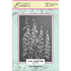 A Year In Bloom' 2025 - Set of 12 5” x 7” 3D Embossing Folders
