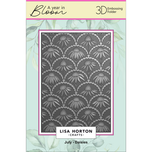A Year In Bloom' 2025 - Set of 12 5” x 7” 3D Embossing Folders