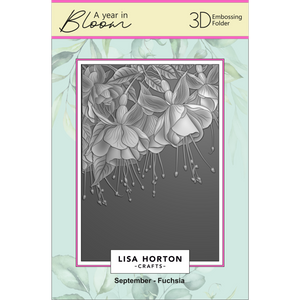 A Year In Bloom' 2025 - Set of 12 5” x 7” 3D Embossing Folders