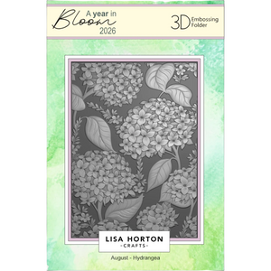 A Year In Bloom' 2026 - Set of 12 5” x 7” 3D Embossing Folders