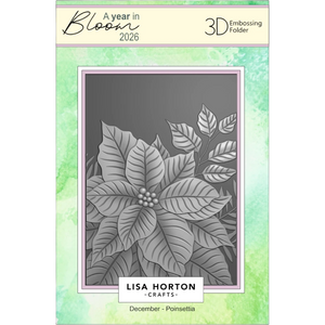 A Year In Bloom' 2026 - Set of 12 5” x 7” 3D Embossing Folders