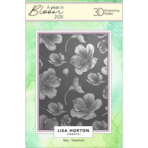 A Year In Bloom' 2026 - Set of 12 5” x 7” 3D Embossing Folders