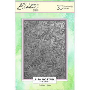 A Year In Bloom' 2026 - Set of 12 5” x 7” 3D Embossing Folders