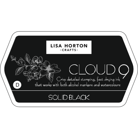 Solid Black Dye Based Ink Pad - Water Resistant