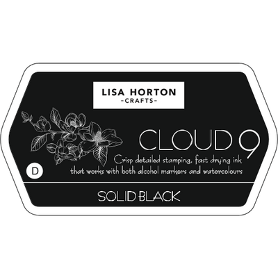 Solid Black Dye Based Ink Pad - Water Resistant