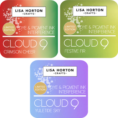 Set of 3 Limited Edition Interference Ink Pads - Christmas Cheer, Festive Fir and Yuletide Sky