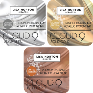 Set of 3 Limited Edition Metallic Ink Pads - Gold, Silver and Copper