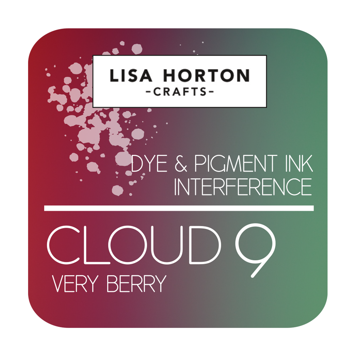 Lisa Horton Cloud 9 Shimmer Interference Ink Pad - Pink Champagne Crafting Ink