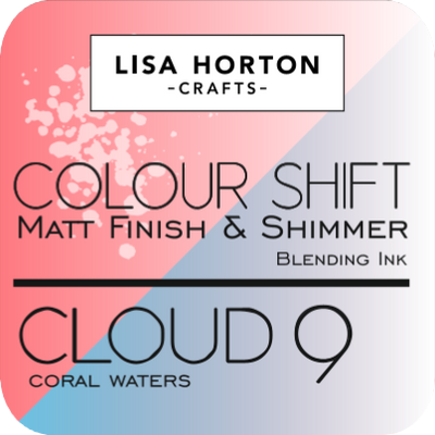 Cloud 9 Matt Blending Colour Shift Ink Pad - Coral Waters
