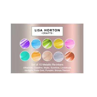 Lisa Horton Crafts Cloud 9 Set of 10 Metallic Reinkers - Release 1