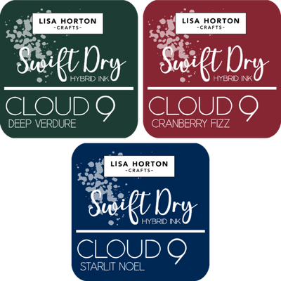 Swift Dry Hybrid Ink Pad Trio - Starlit Noel, Cranberry Fizz & Deep Verdure