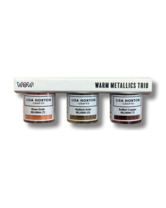 WOW Embossing Powders Warm Metallics Trio: Rose Gold, Radiant Gold & Buffed Copper