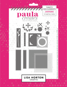Paula Creates for Thrifty Box Elements Die Set