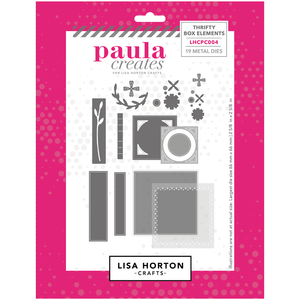Paula Creates for Lisa Horton Crafts Thrifty Box Elements Die Set
