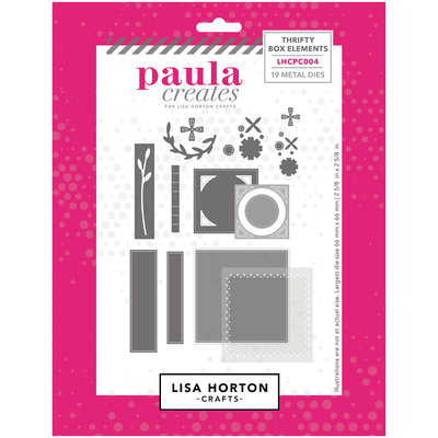 Paula Creates for Lisa Horton Crafts Thrifty Box Elements Die Set