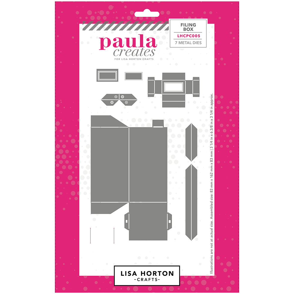 Paula Creates for Lisa Horton Crafts Die Set - Filing Box