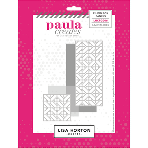 Paula Creates for Lisa Horton Crafts Die Set - Filing Box Panels