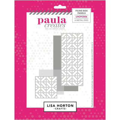 Paula Creates for Lisa Horton Crafts Die Set - Filing Box Panels