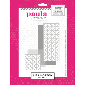 Paula Creates for Die Set - Filing Box Panels