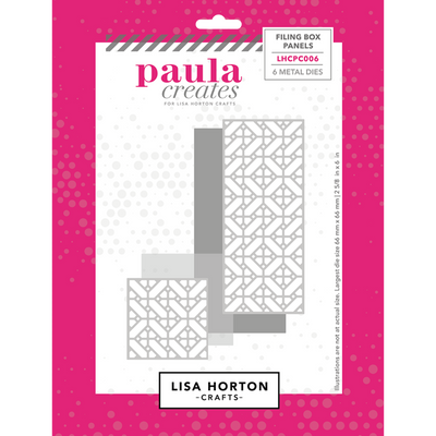 Paula Creates for Die Set - Filing Box Panels