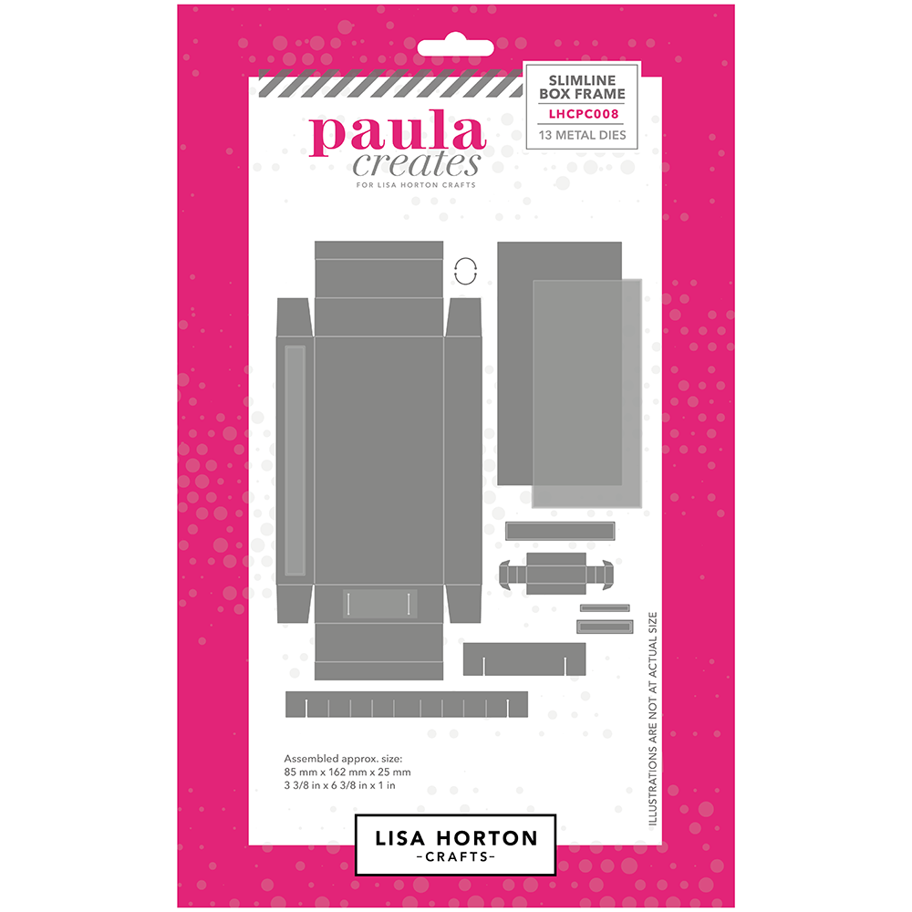 Paula Creates for Lisa Horton Crafts Box Die Set - Slimline Frame Box