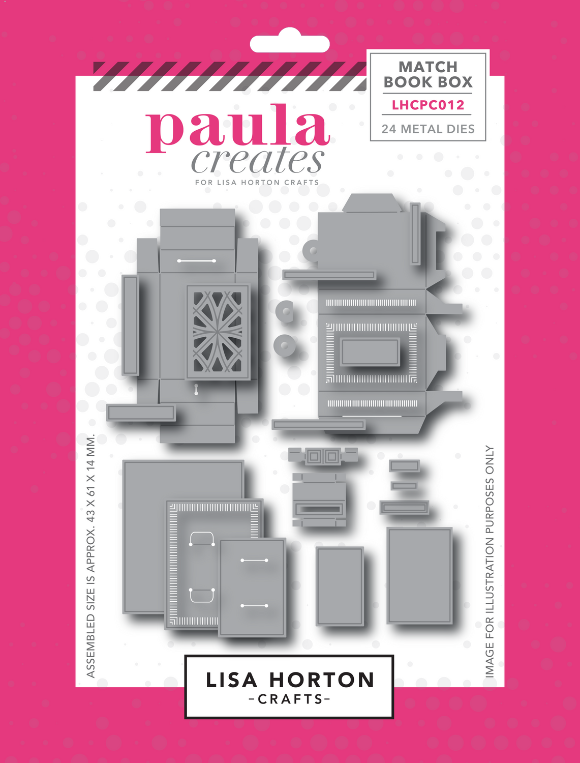 Paula Creates Match Book Box Die Set