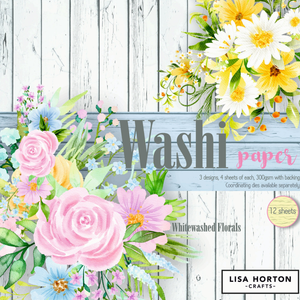 Whitewashed Washi Papers 12x12