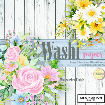 Whitewashed Washi Papers 12x12