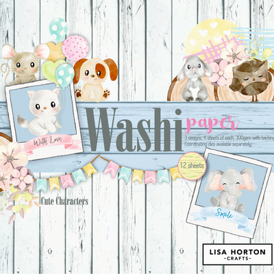 Cute Characters Washi Papers 12x12
