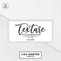 White Premium Linen Textured 12 x 12 Cardstock